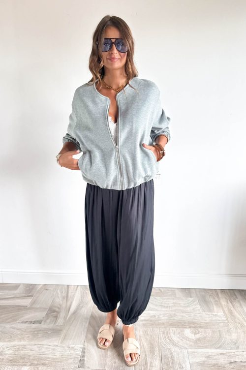 BLUZA BOMBERKA JOY szary